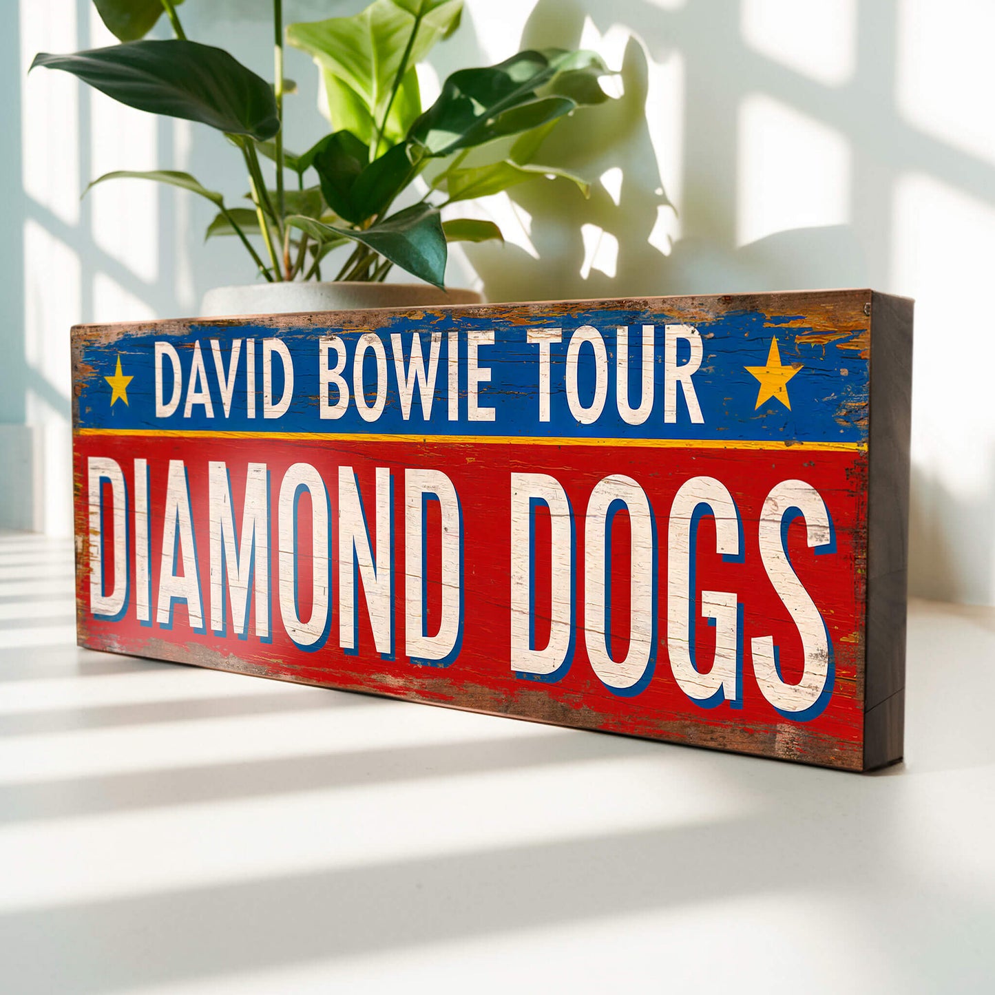 David Bowie Diamond Dogs Tour Sign