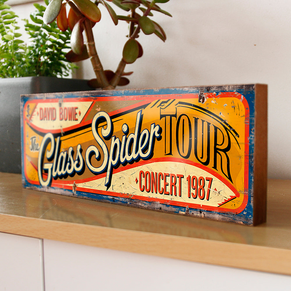 David Bowie Glass Spider Tour Sign
