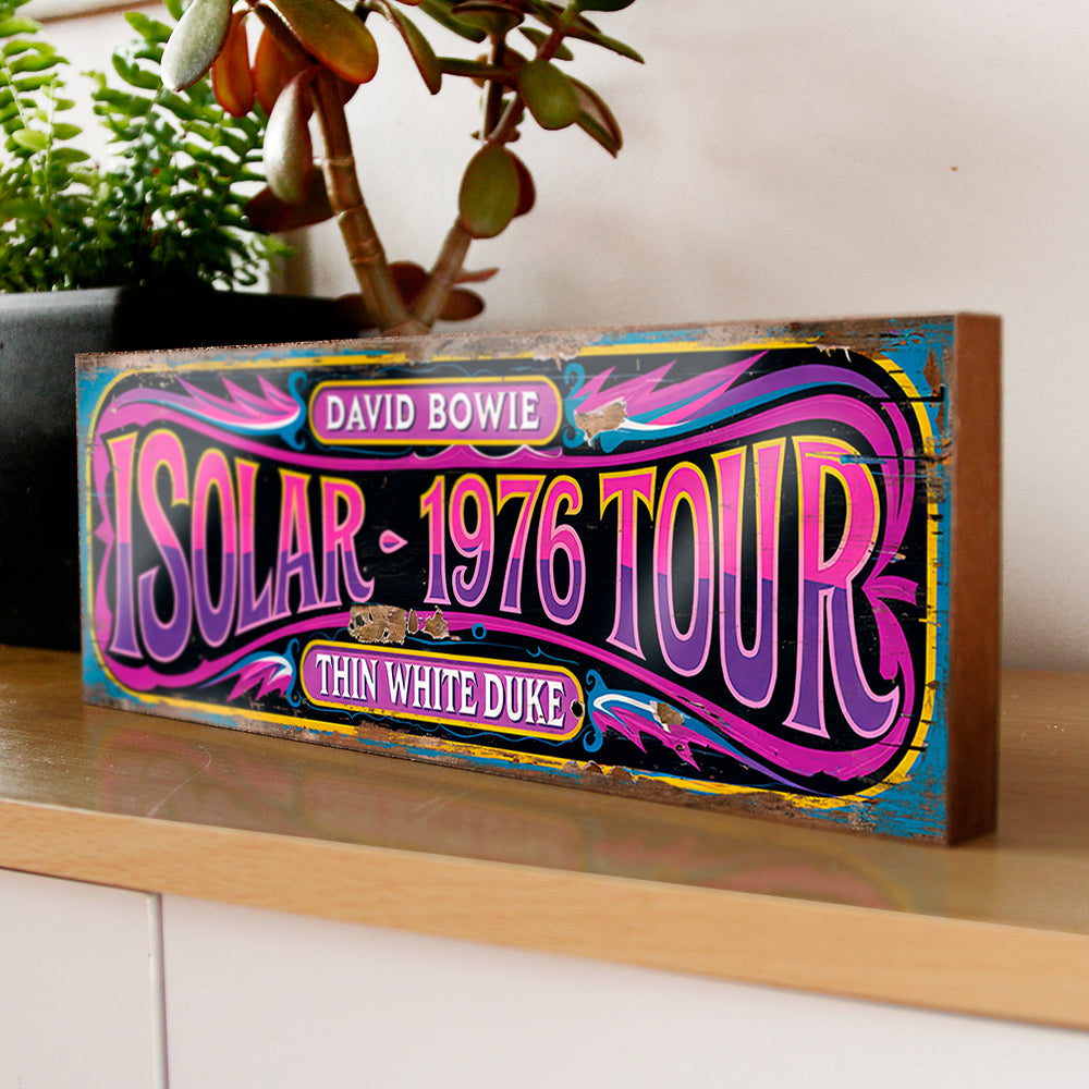 David Bowie Isolar 1976 Tour Sign
