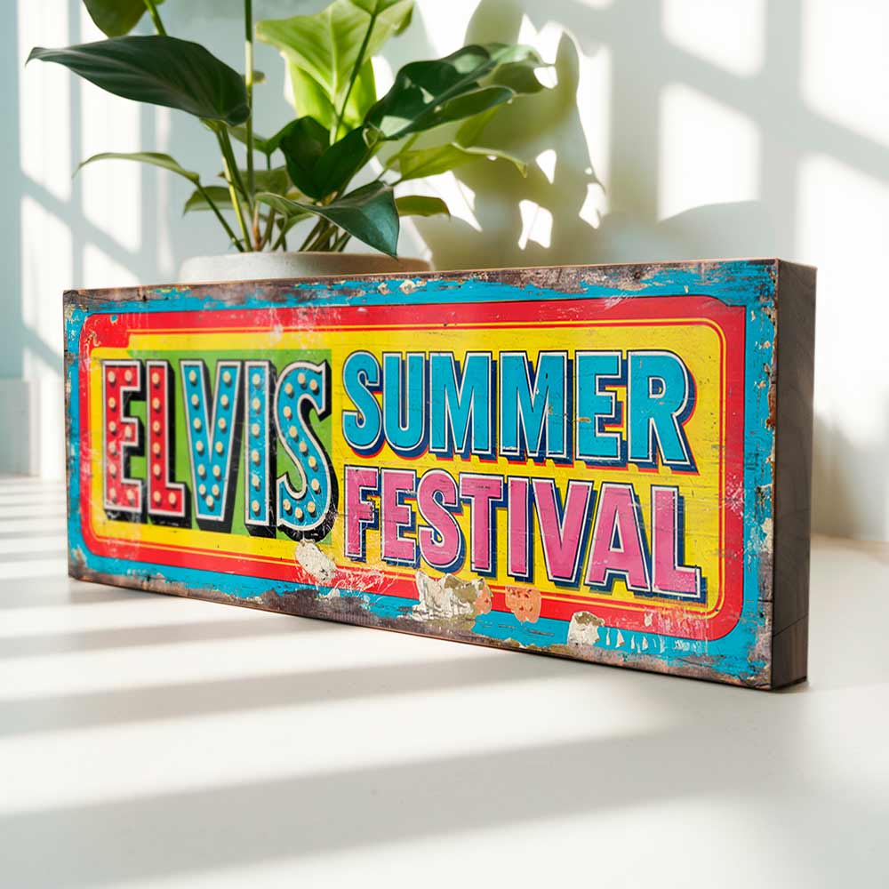 Elvis Summer Festival Sign