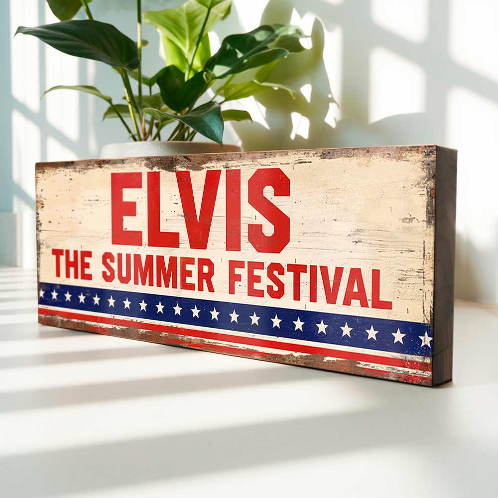 Elvis Summer Festival Retro Americana Sign