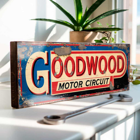 Goodwood Motor Circuit Sign – Motorsport Racing Event Plaque