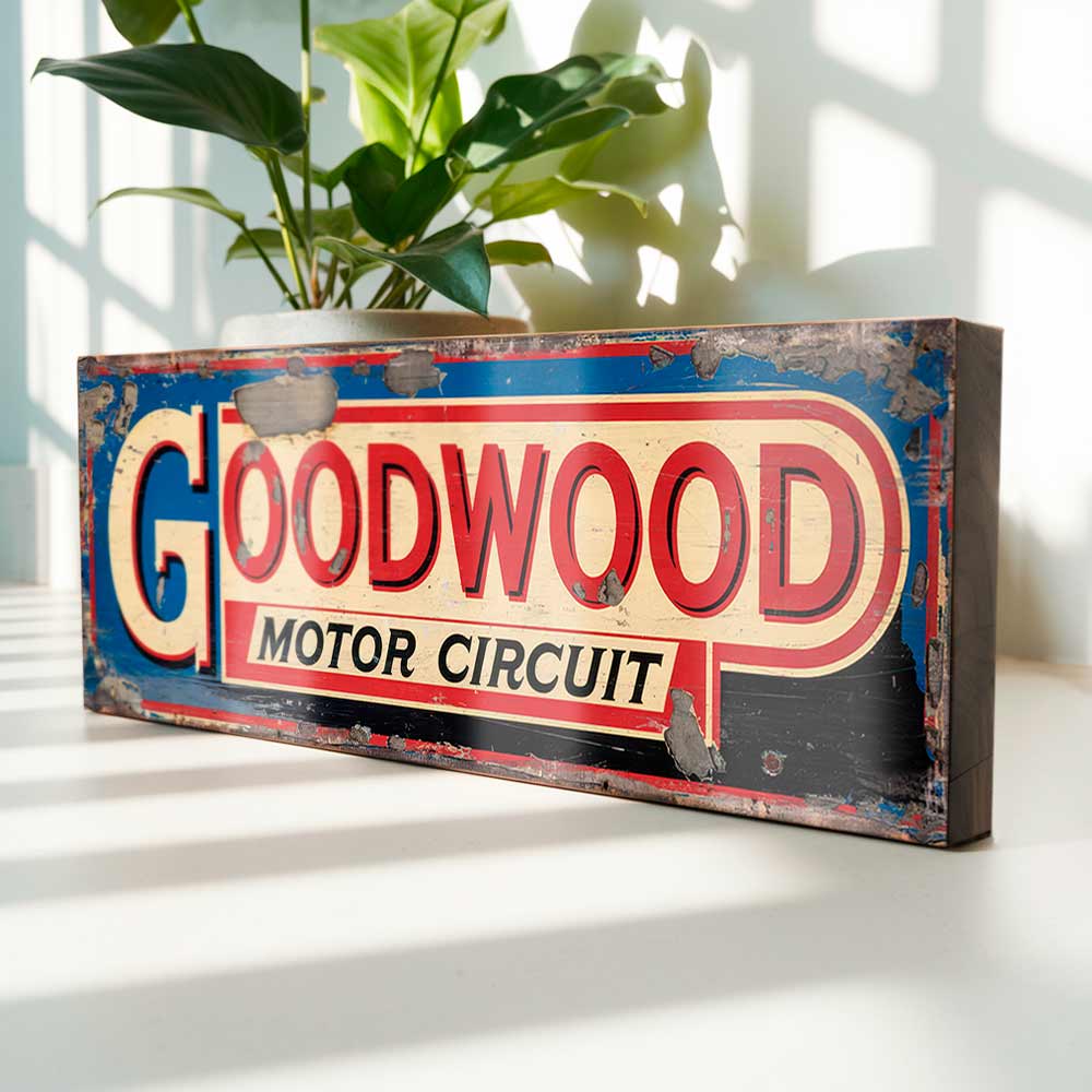 Goodwood Motor Circuit Sign – Motorsport Racing Event Plaque