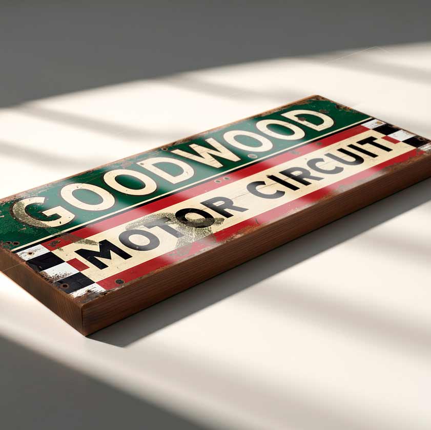 Goodwood Motor Circuit Sign – Vintage Style Racing