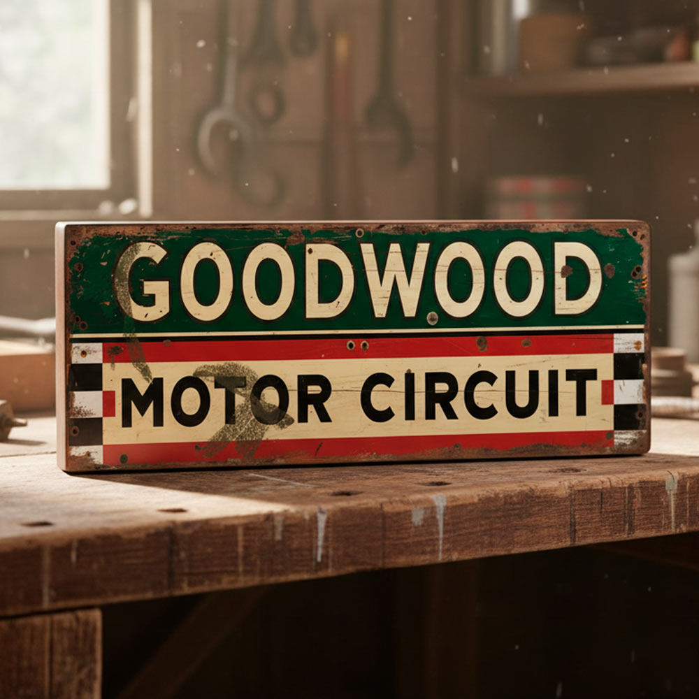Goodwood Motor Circuit Sign – Vintage Style Racing
