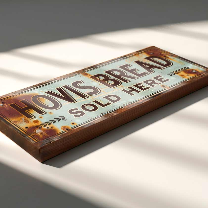 Hovis Bread Sign Sold Here – Classic Bakery Shop Sign