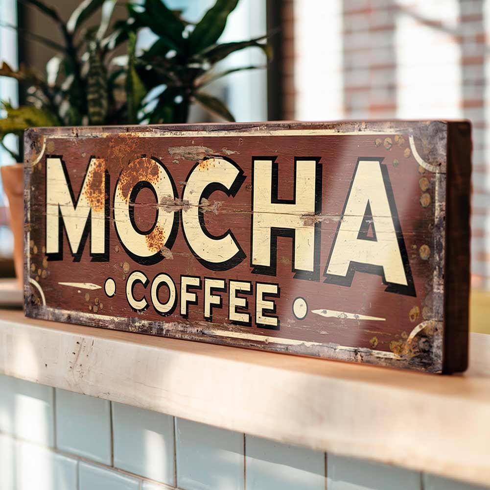 Mocha Coffee Classic Shop Sign