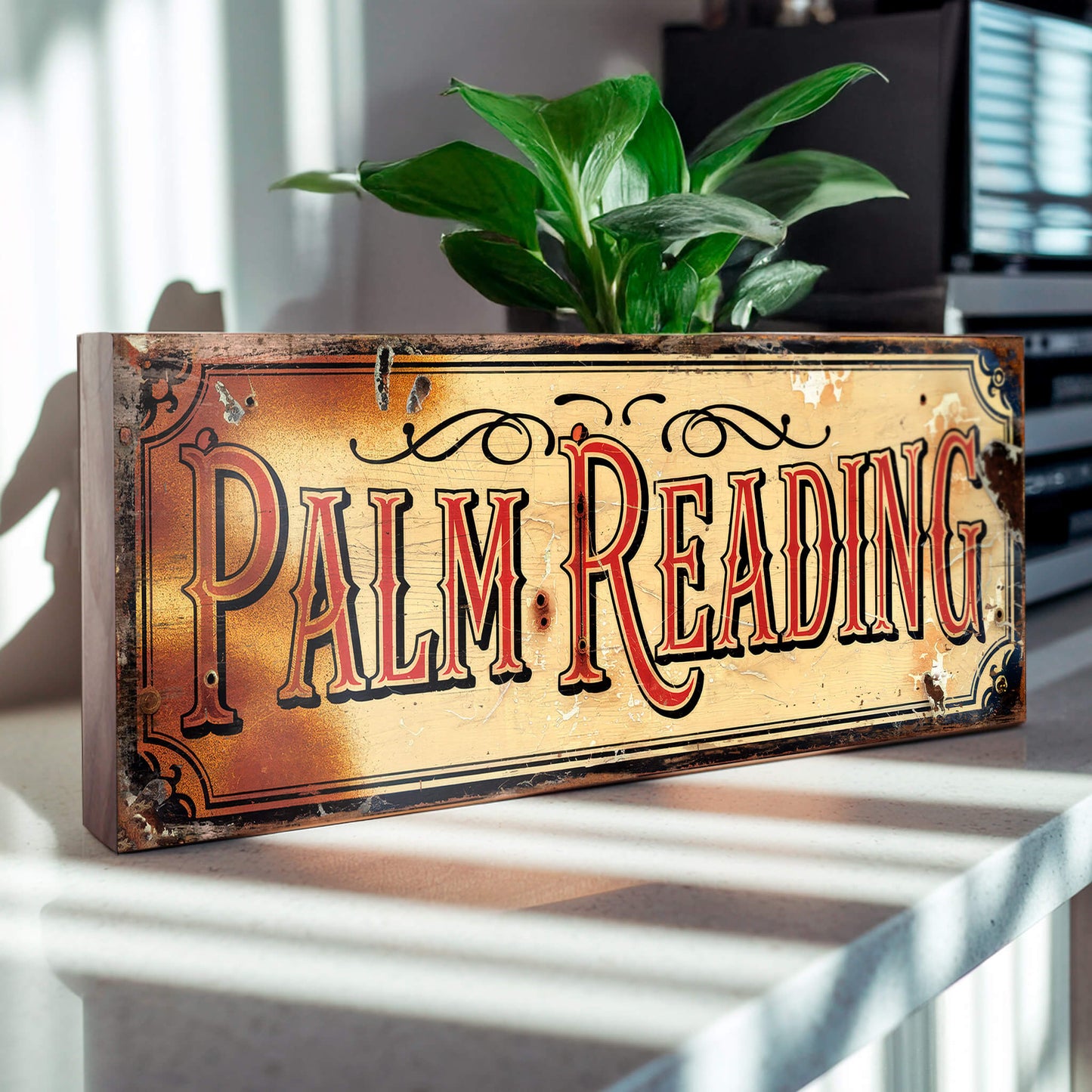 Palm Reading Sign Fortune Teller Circus