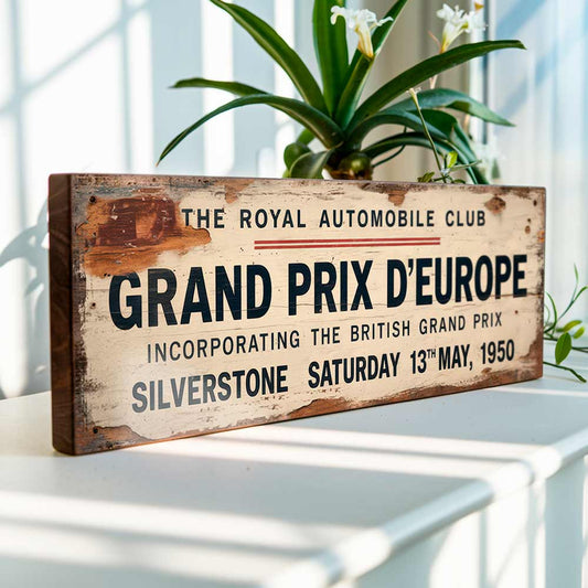 Silverstone Grand Prix 1950 Sign