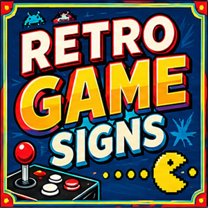 Retro Game Signs – Suffolk Signs