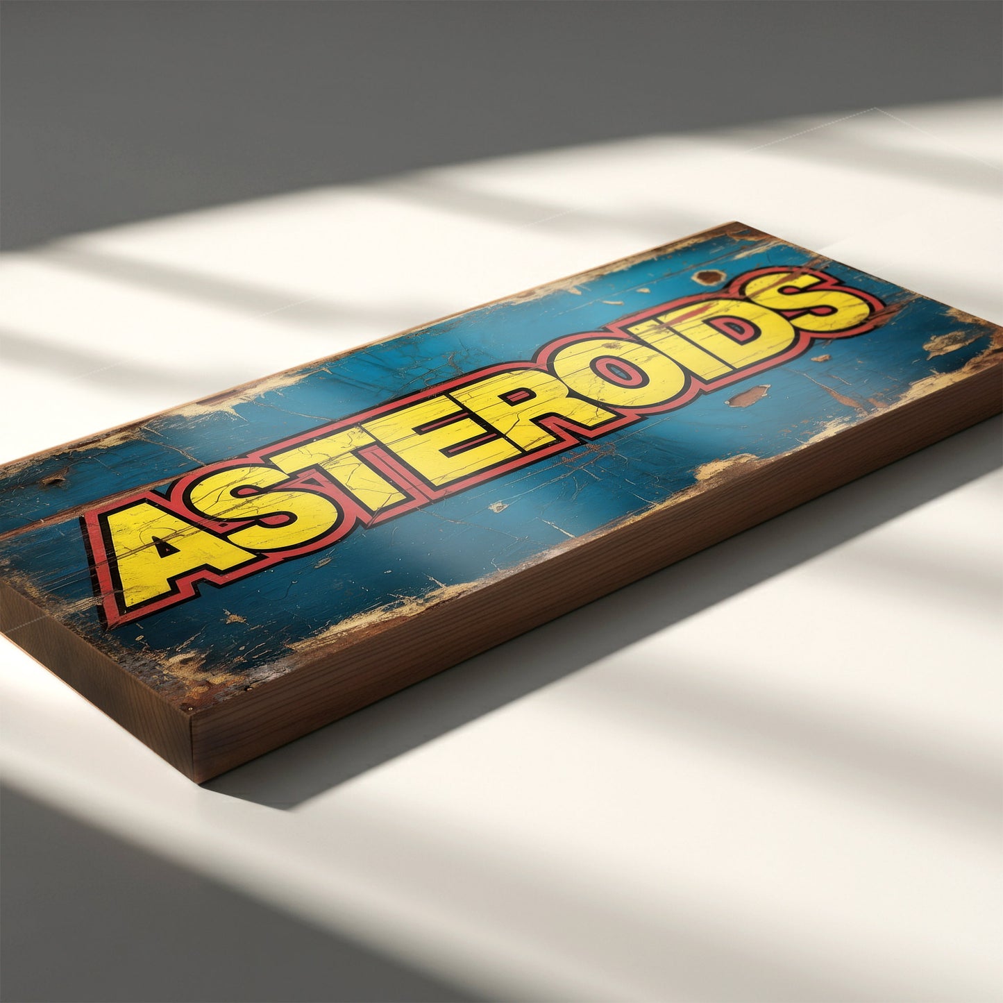 Asteroids Retro Arcade Game Sign