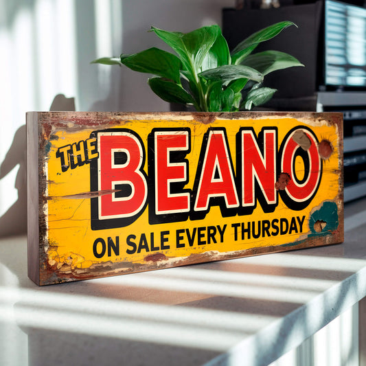 Beano Comic On Sale Every Thursday Vintage Style Shop Sign