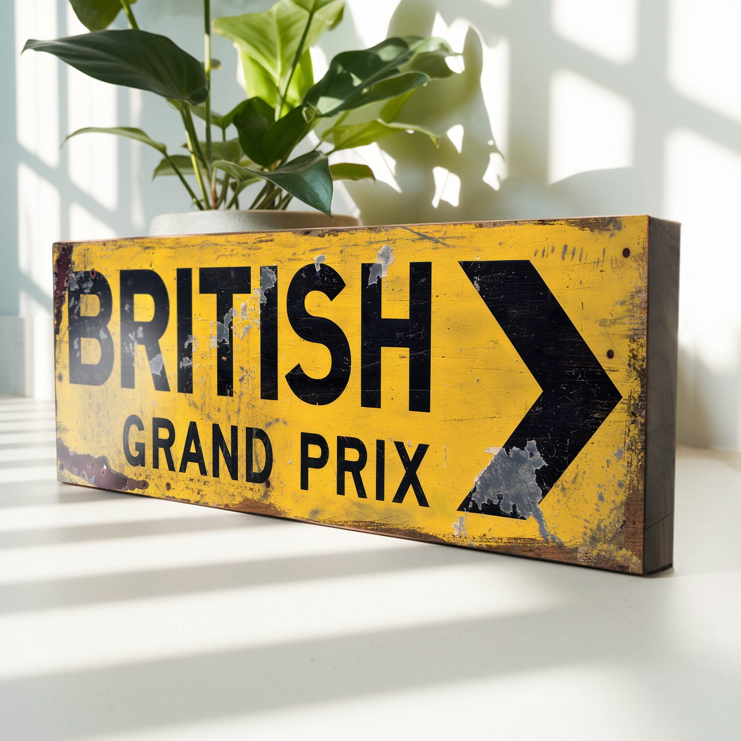 British Grand Prix : Vintage Style Tribute Sign