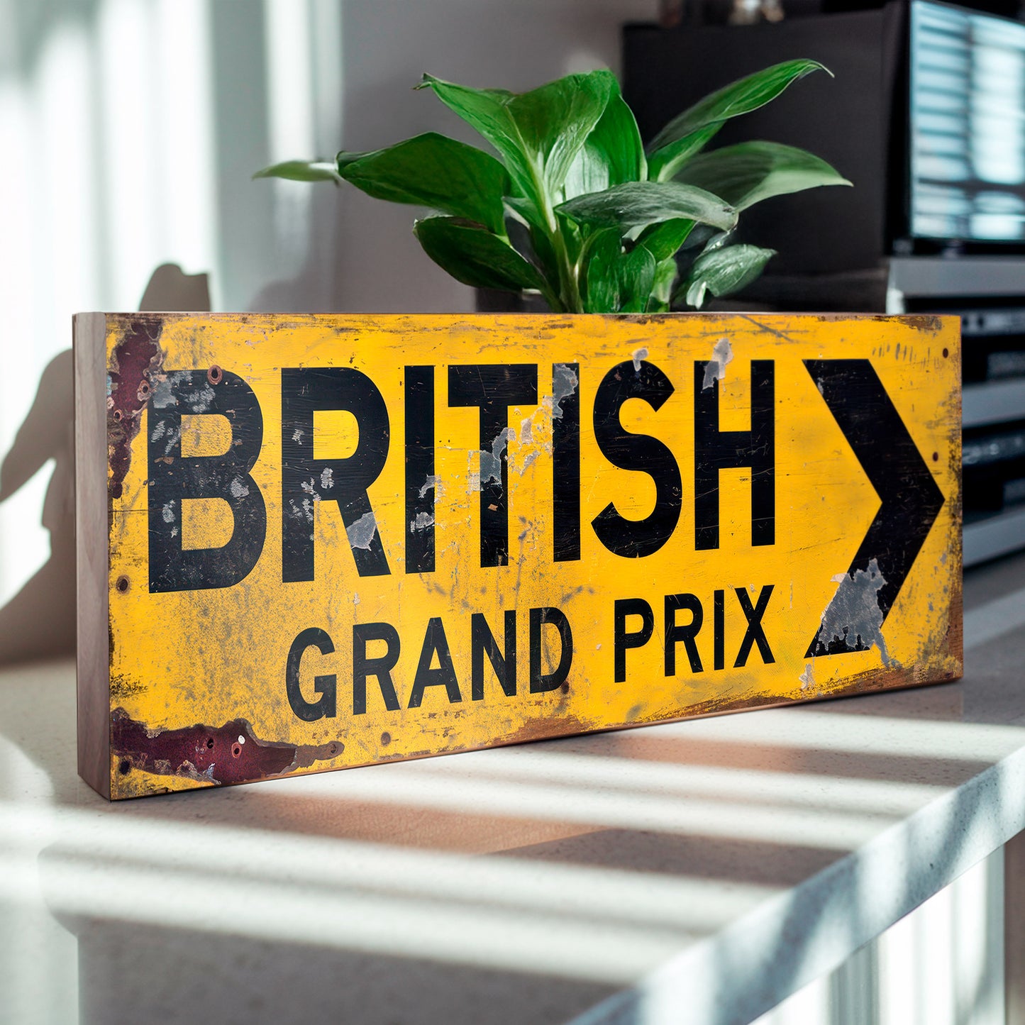 British Grand Prix : Vintage Style Tribute Sign