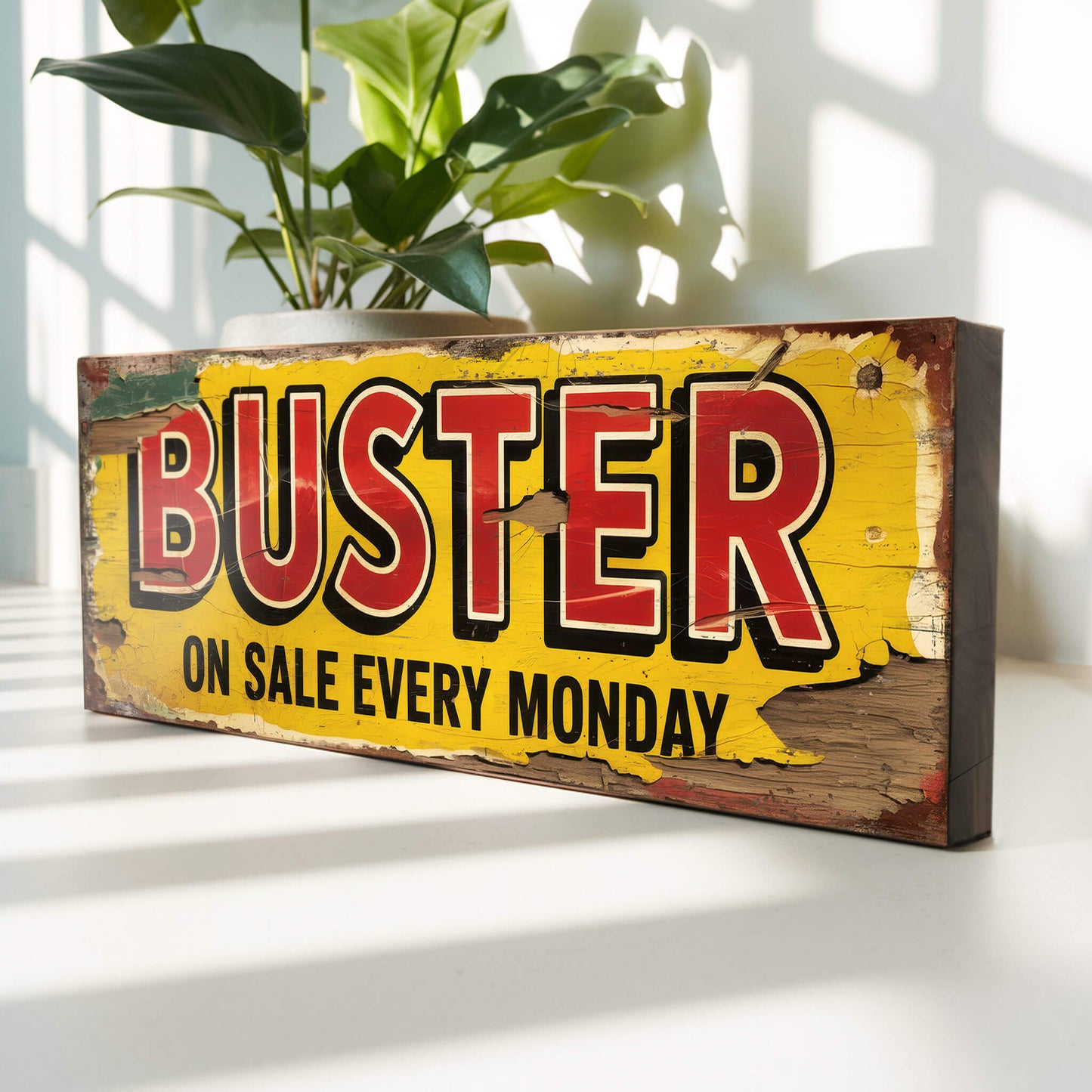 Buster Comic On Sale Every Monday Vintage Style Sign