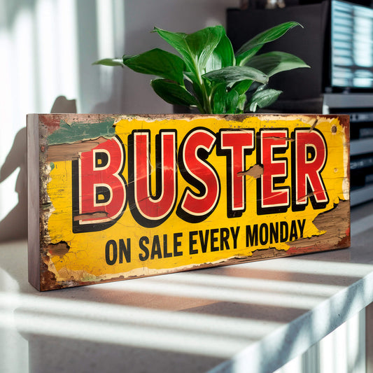 Buster Comic On Sale Every Monday Vintage Style Sign