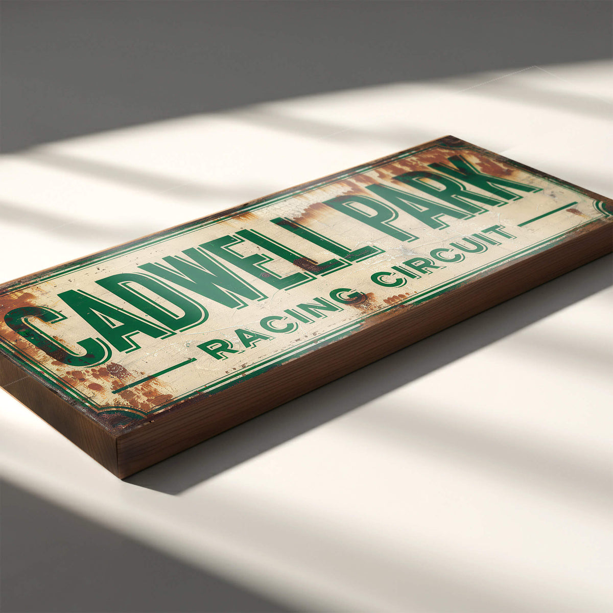Racing Machine Sign Cadwell Park Racing Circuit Sign – Retro Style Motorsport Track ...