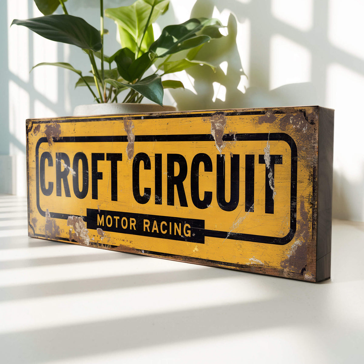 Croft Signs Croft Circuit Motor Racing : Vintage Style Tribute Sign – Suffolk Signs