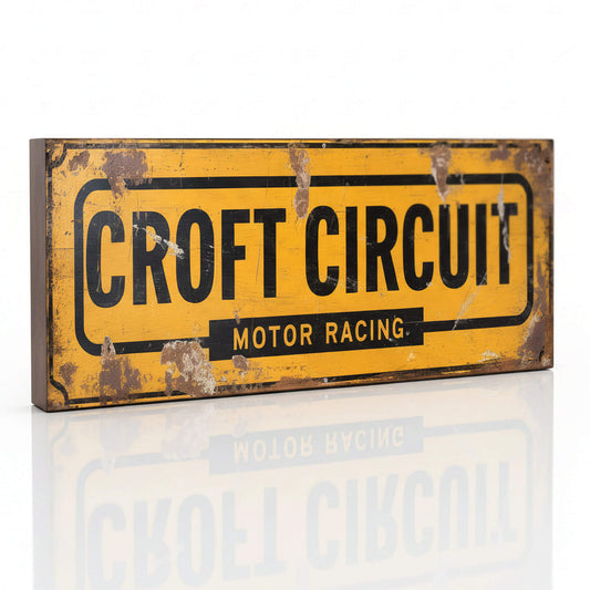 Croft Circuit Motor Racing Sign – Retro Style Trackside