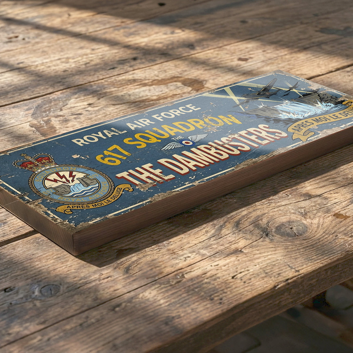 Royal Air Force 617 Squadron The Dambusters Wooden Sign