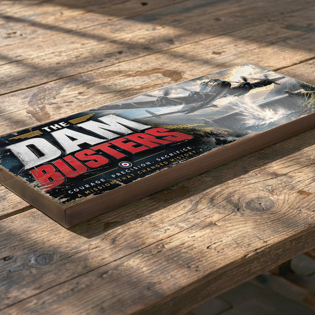 The Dam Busters Wooden Sign