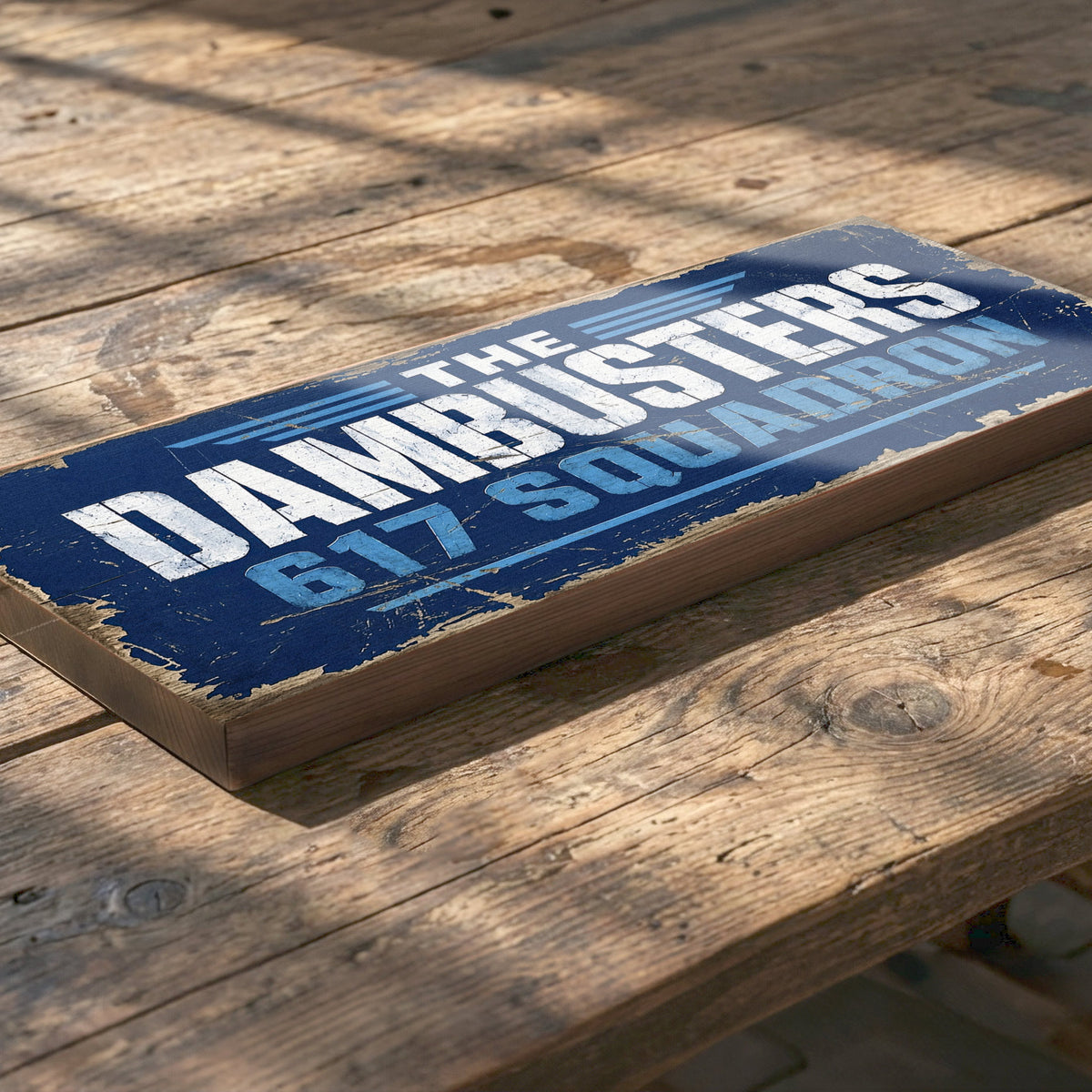The Dambusters 617 Squadron Wooden Sign