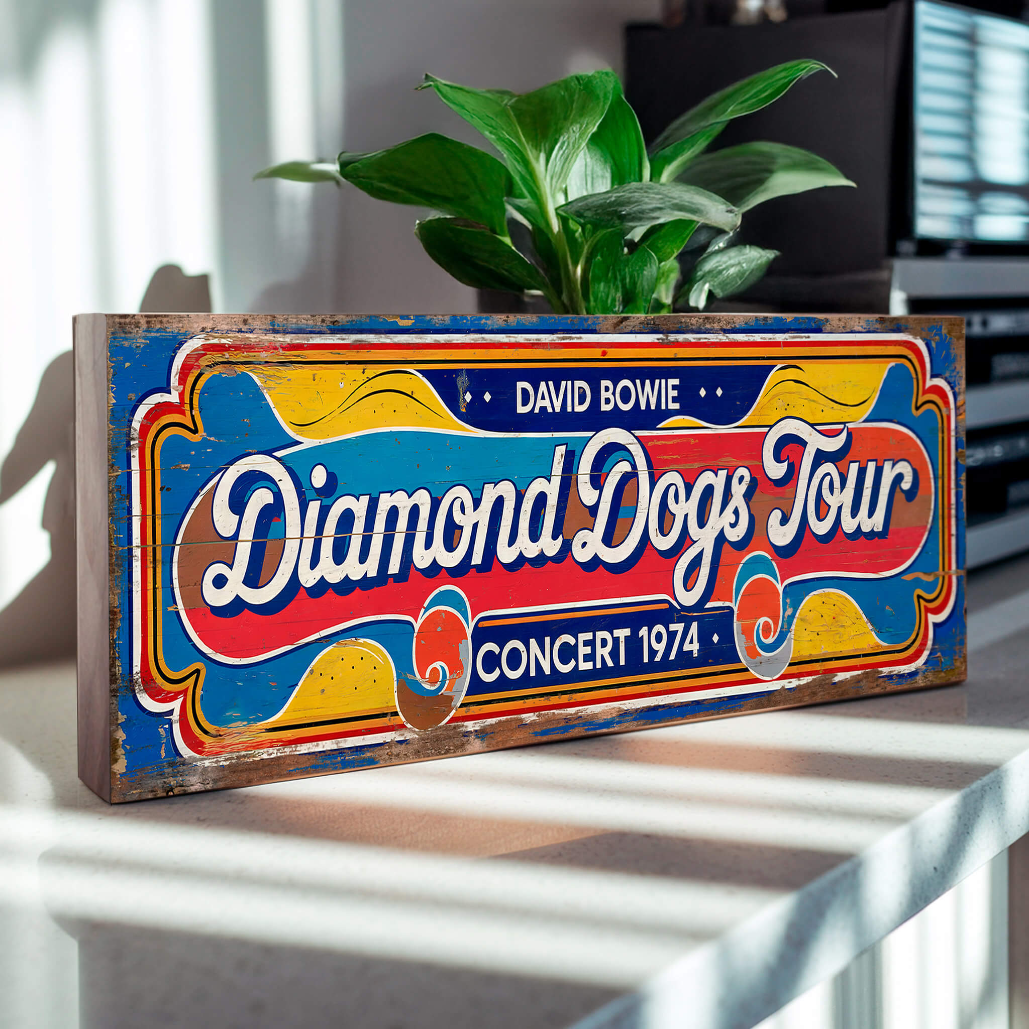 David Bowie Diamond Dogs Sign – Suffolk Signs