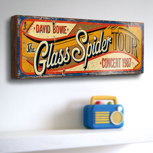 David Bowie Glass Spider Tour Sign