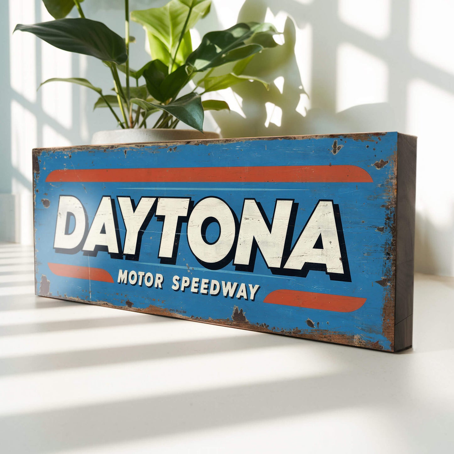 Daytona Motor Speedway Racing : Vintage Style Tribute Sign