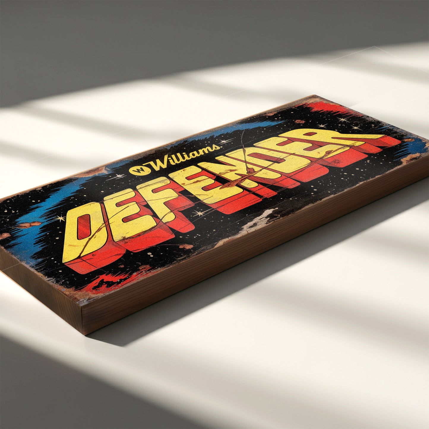 Defender Williams Retro Arcade Game Sign