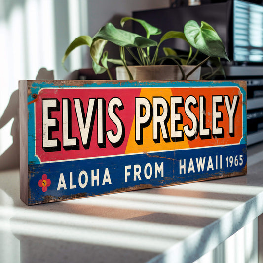 Elvis Presley Sign Aloha from Hawaii 1965