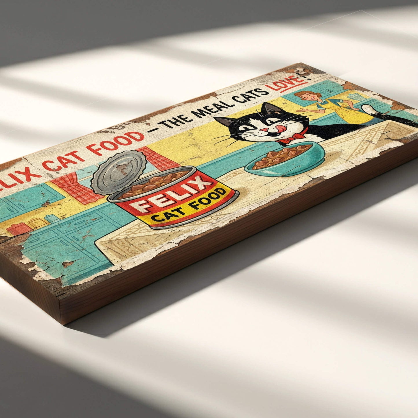 Felix Cat Food Vintage Retro Advert Sign