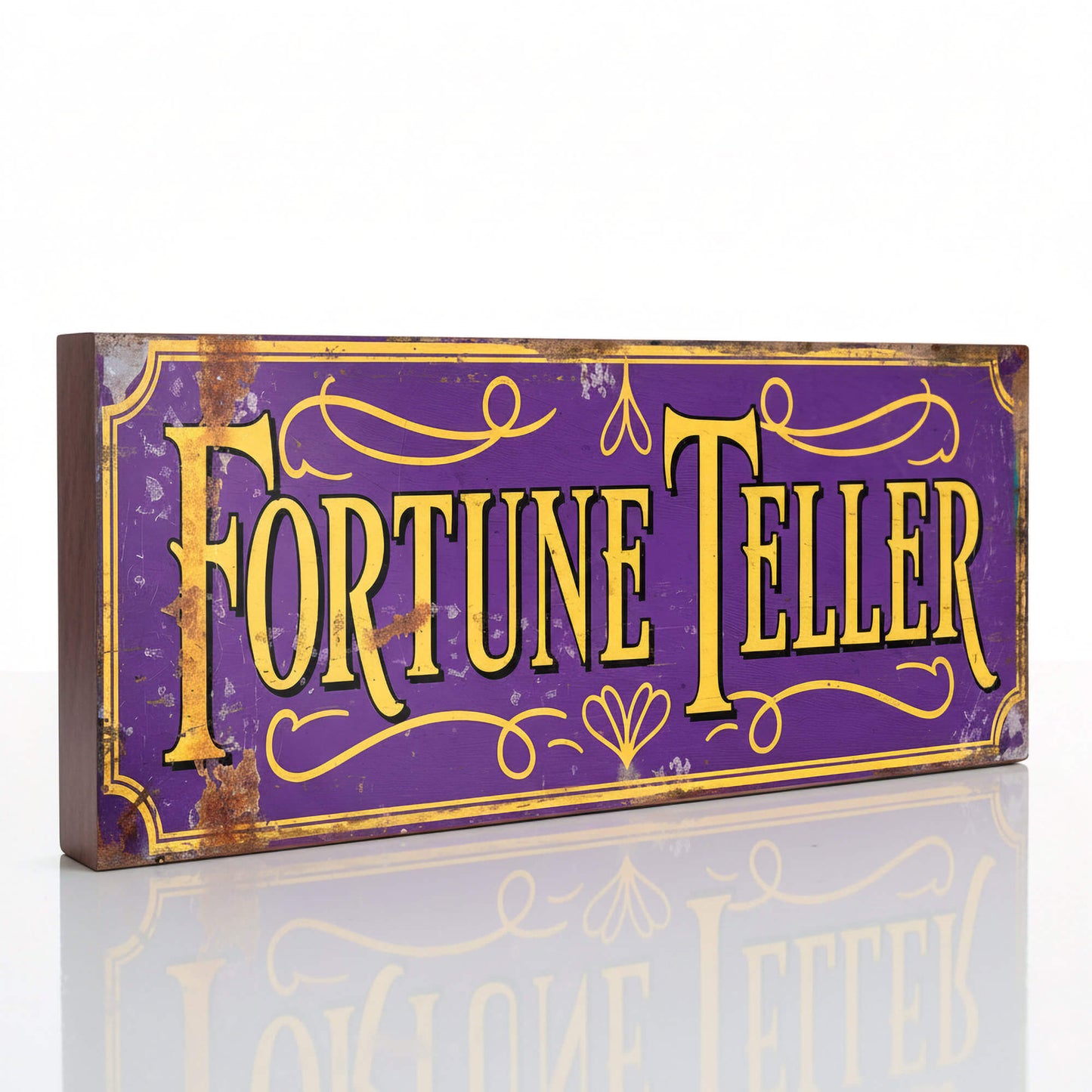 Fortune Teller Sign Vintage Style Circus Mystic Plaque