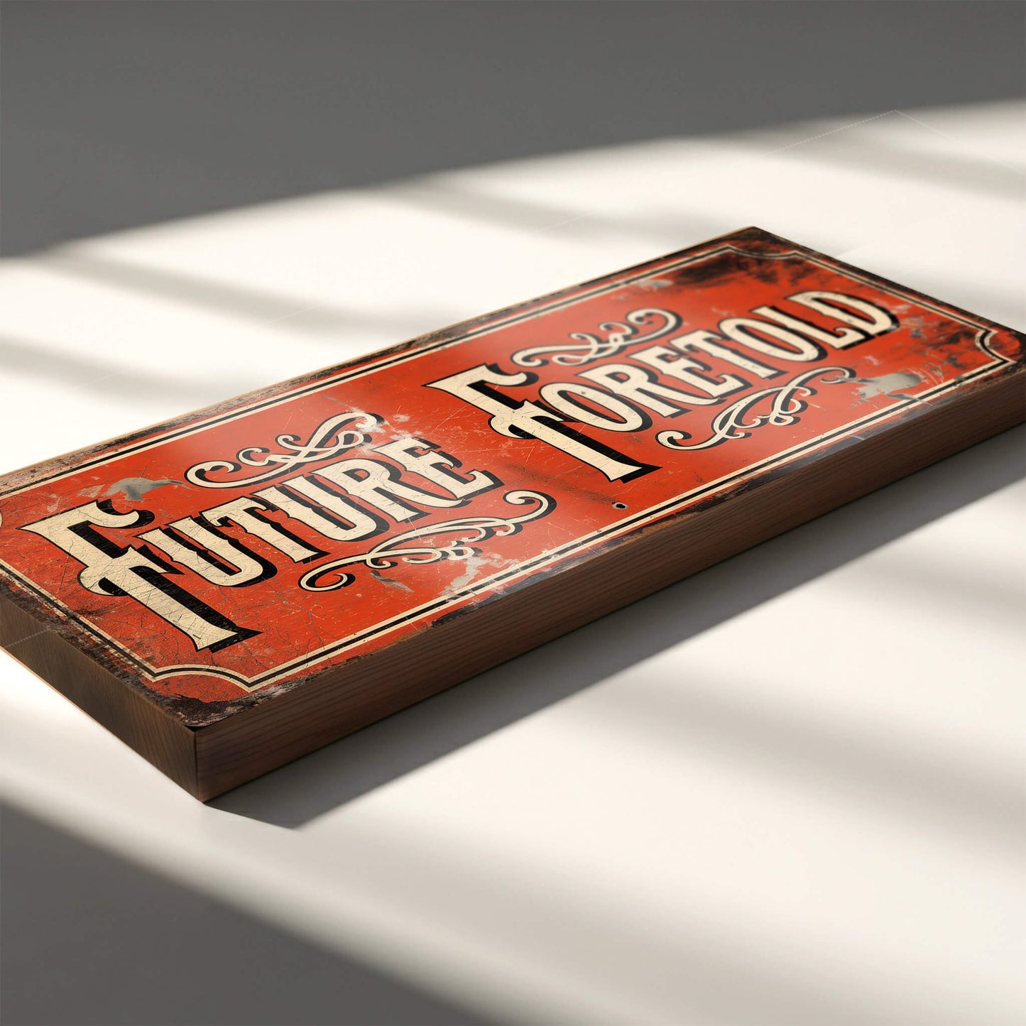 Future Foretold Sign Vintage Style Circus Mystic Plaque