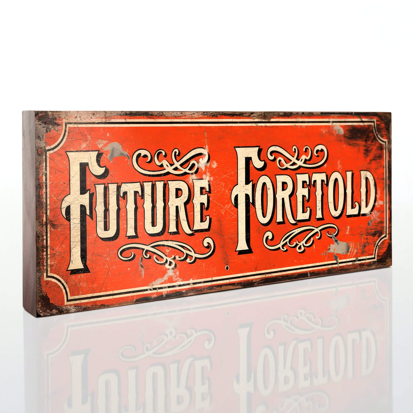 Future Foretold Sign Vintage Style Circus Mystic Plaque