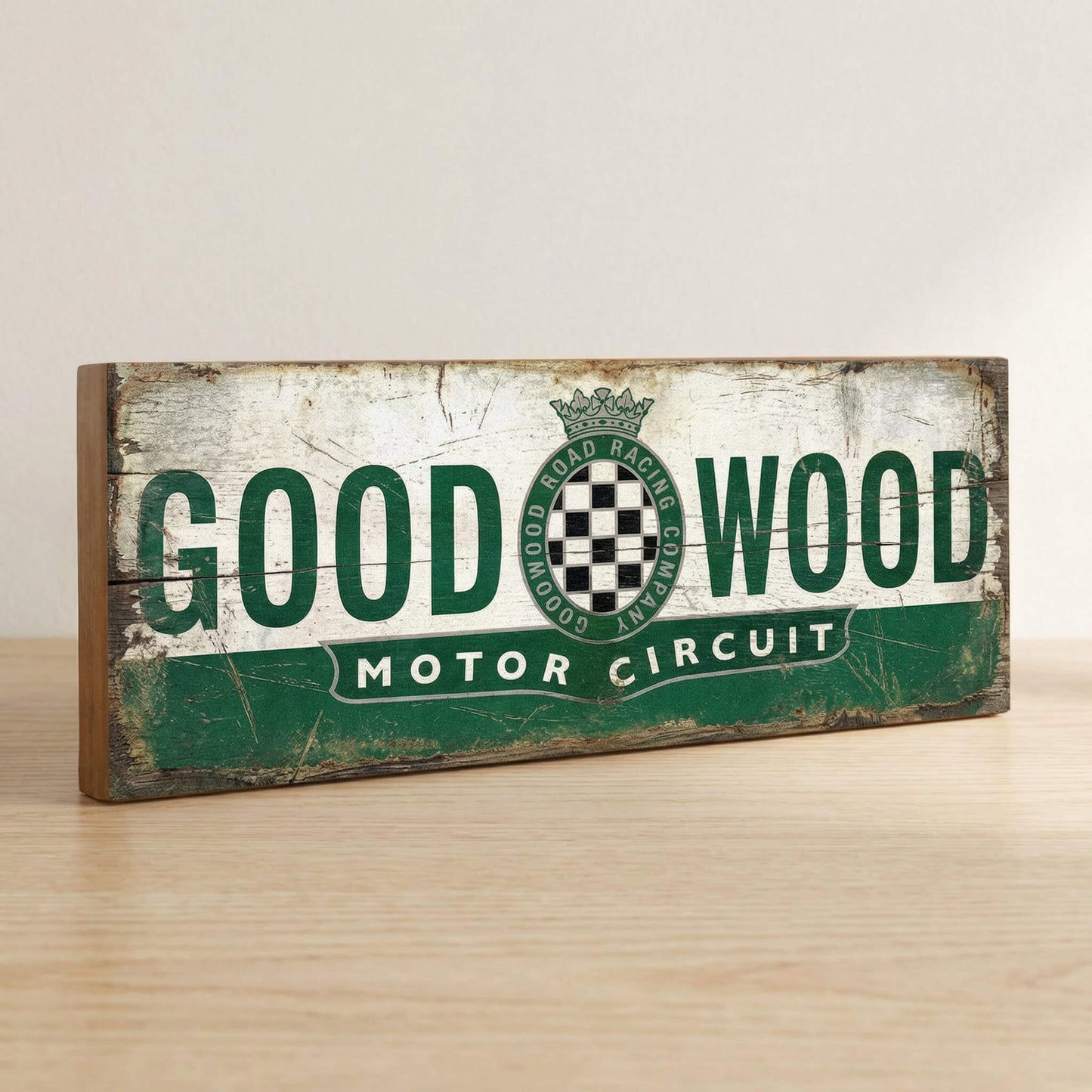 Goodwood Road: Classic Motor Circuit Tribute Sign