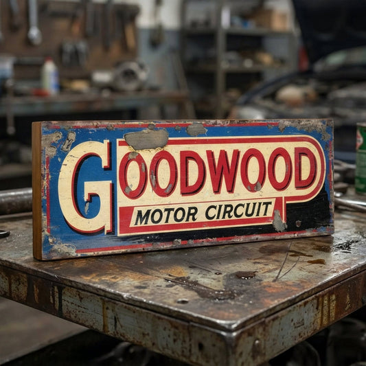 Goodwood: Retro Racing Event Tribute Sign