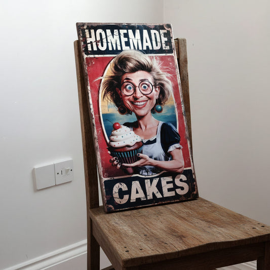 Homemade Cakes Vintage Style Sign