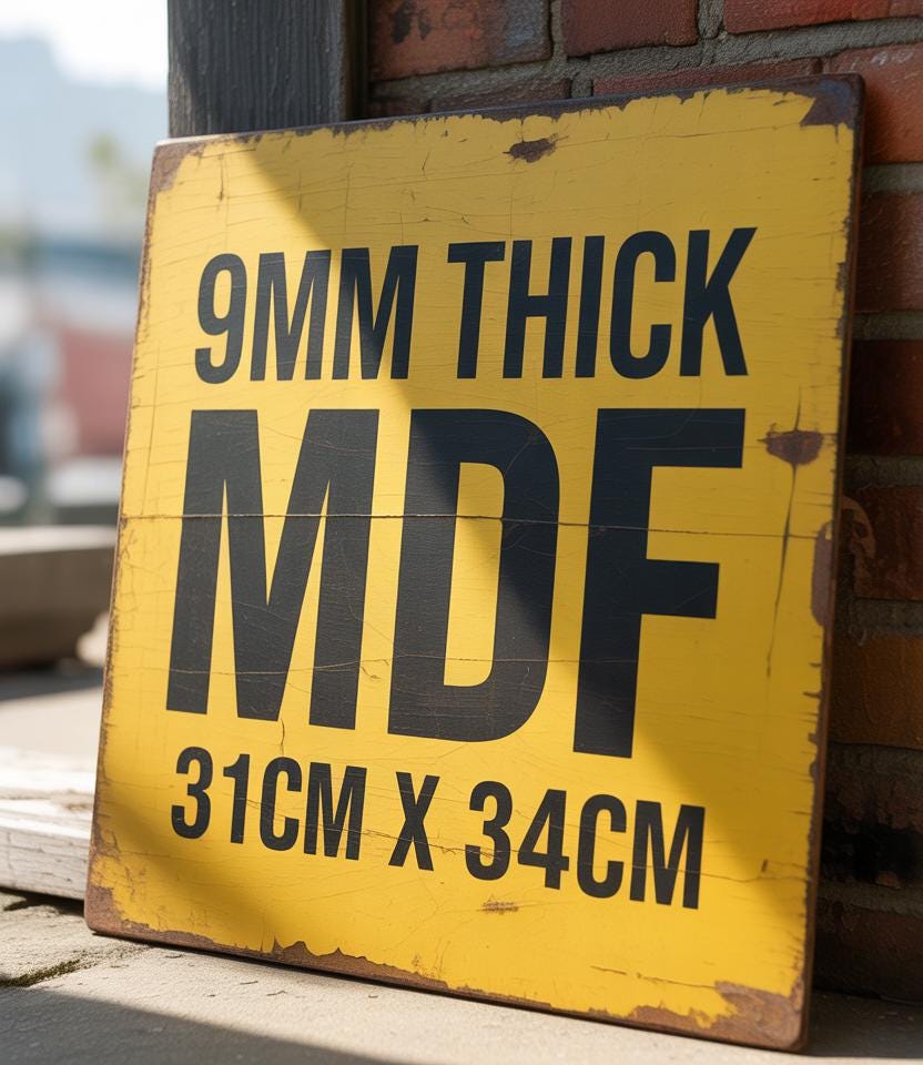 Ghost Train Sign Large 34cm Funfair Dare You Ride Wooden Spooky Wall Panel