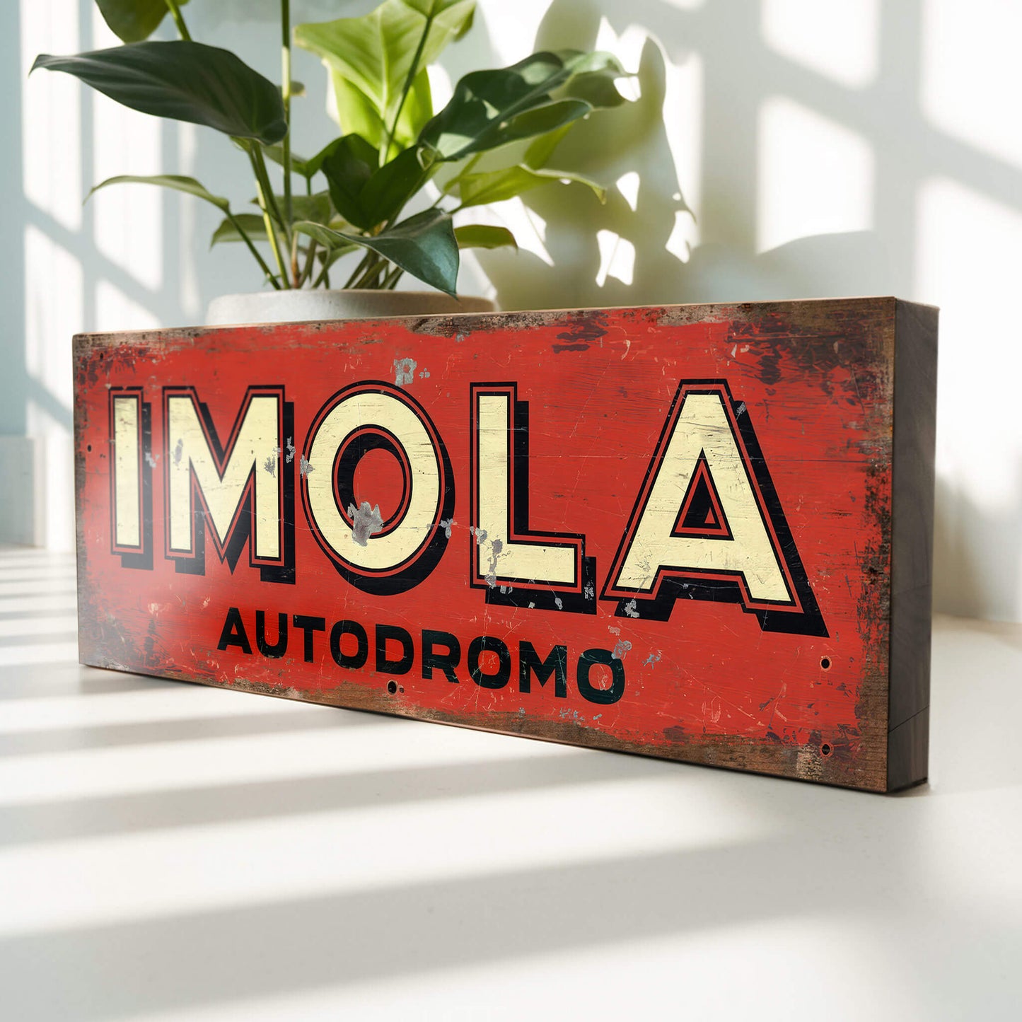 Imola Autodromo Racing : Vintage Style Tribute Sign
