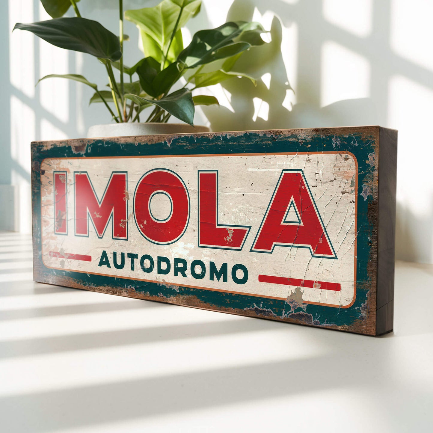 Imola Autodromo : Vintage Style Tribute Sign