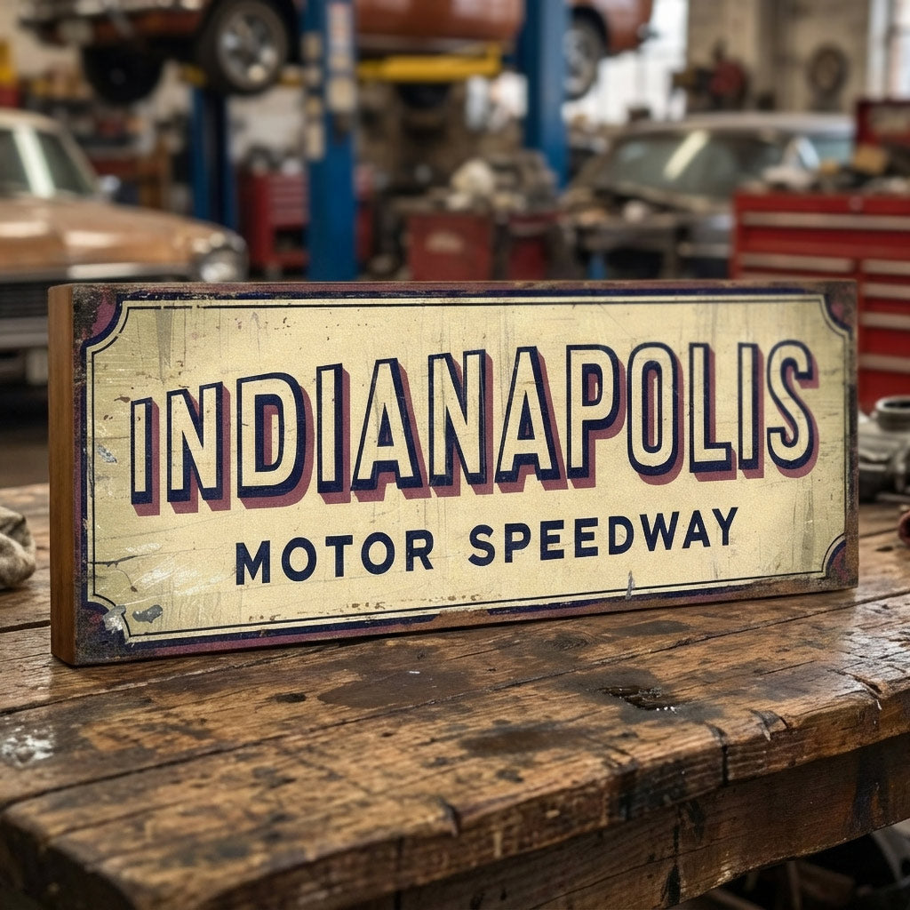 Indianapolis: Motor Speedway Tribute Sign