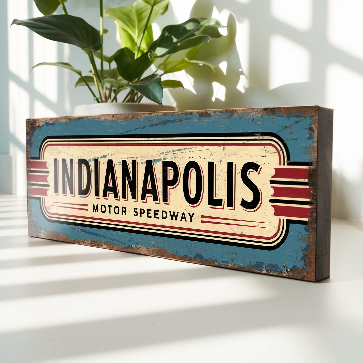 Indianapolis: Vintage Speedway Tribute Sign