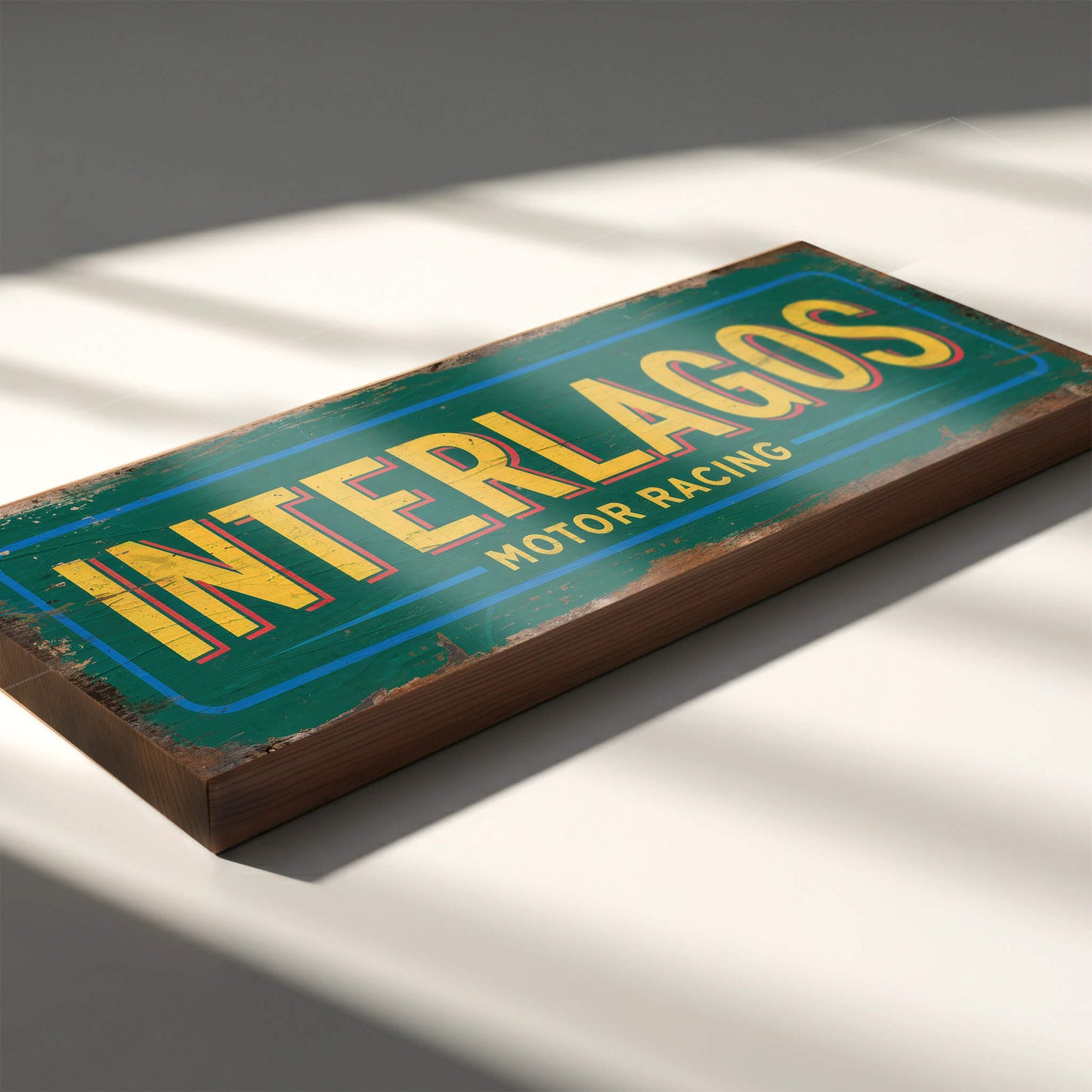 Interlagos Motor Racing Sign : Vintage Style Tribute Sign