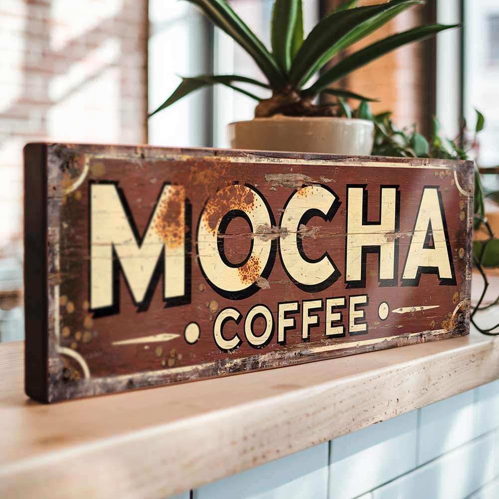 Mocha Coffee Classic Shop Sign – Suffolk Signs