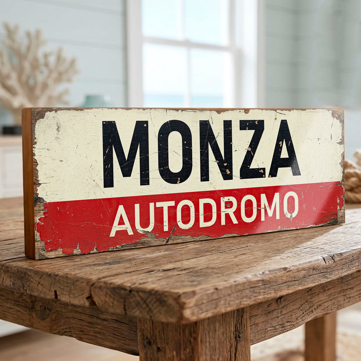Monza Autodromo Italian Grand Prix Vintage Style Sign