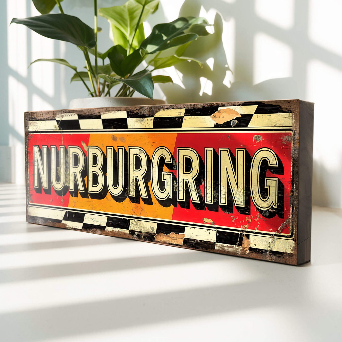 Nurburgring: Vintage Style Motor Circuit Tribute Sign