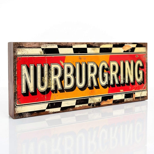 Nurburgring: Vintage Style Motor Circuit Tribute Sign