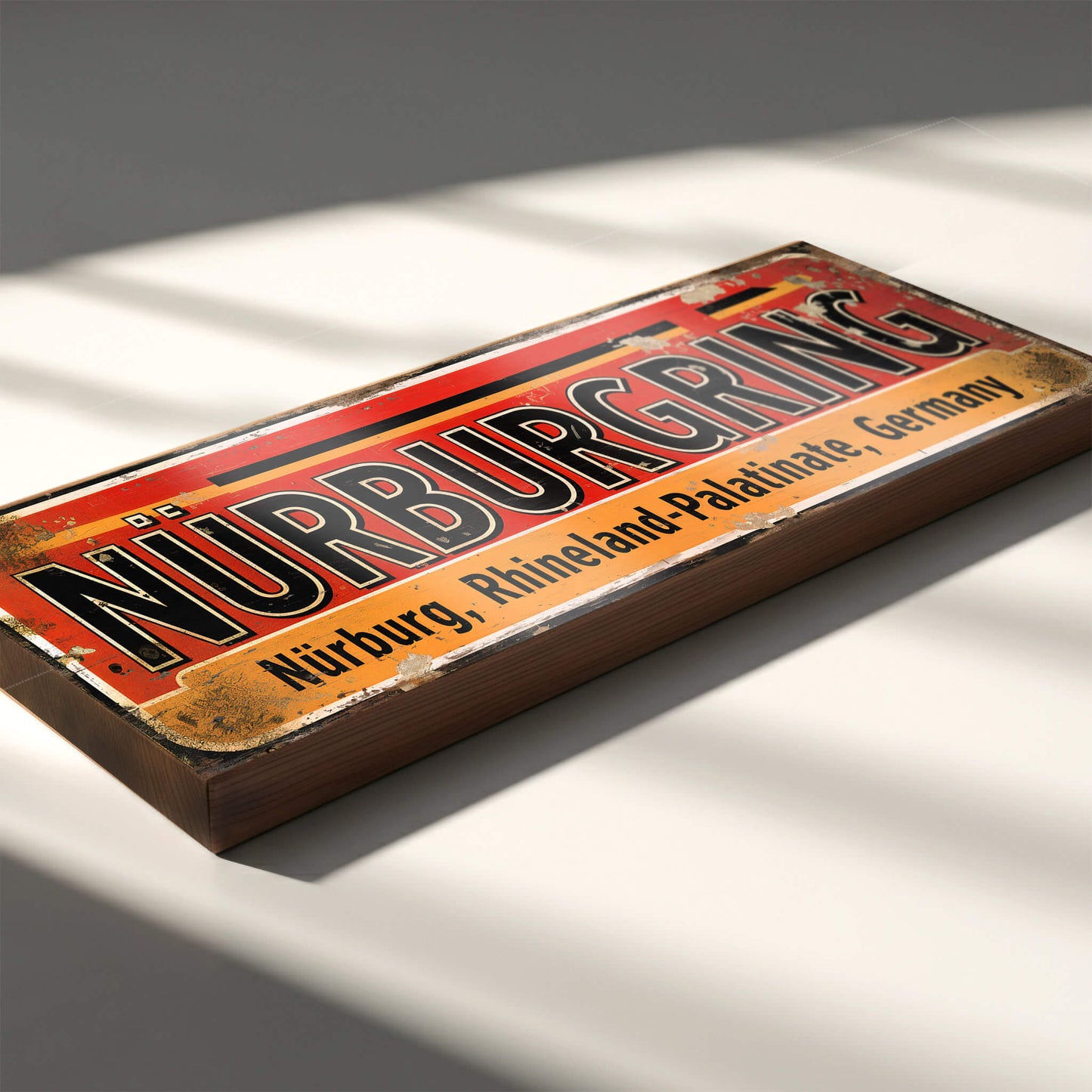 Nurburgring Circuit: Vintage Style Tribute Sign