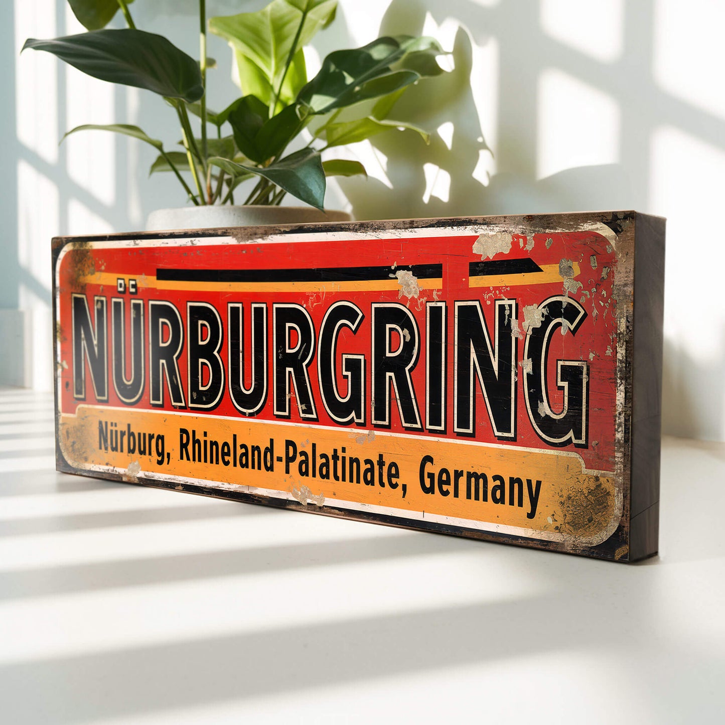 Nurburgring Circuit: Vintage Style Tribute Sign